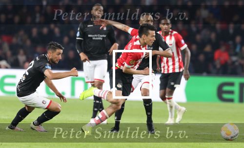 Eindhoven, 20 Oktober 2018 Kompetitiewedstrijd PSV-SC Emmen, eindstand 6-0 Seizoen 2018-2019
Hirving Lozano