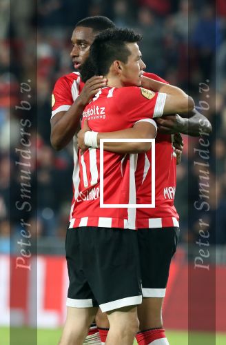 Eindhoven, 20 Oktober 2018 Kompetitiewedstrijd PSV-SC Emmen, eindstand 6-0 Seizoen 2018-2019
Hirving Lozano