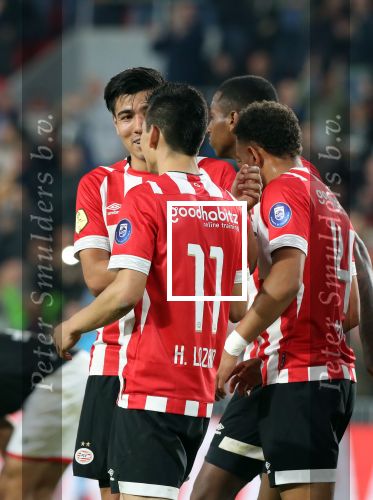 Eindhoven, 20 Oktober 2018 Kompetitiewedstrijd PSV-SC Emmen, eindstand 6-0 Seizoen 2018-2019
Hirving Lozano