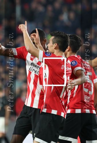 Eindhoven, 20 Oktober 2018 Kompetitiewedstrijd PSV-SC Emmen, eindstand 6-0 Seizoen 2018-2019
Hirving Lozano