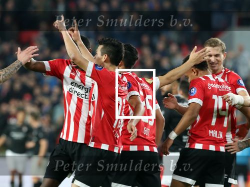 Eindhoven, 20 Oktober 2018 Kompetitiewedstrijd PSV-SC Emmen, eindstand 6-0 Seizoen 2018-2019
Hirving Lozano