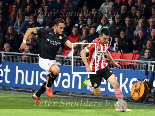 Eindhoven, 20 Oktober 2018 Kompetitiewedstrijd PSV-SC Emmen, eindstand 6-0 Seizoen 2018-2019
Hirving Lozano