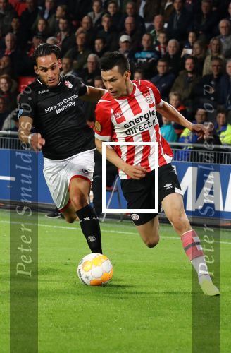 Eindhoven, 20 Oktober 2018 Kompetitiewedstrijd PSV-SC Emmen, eindstand 6-0 Seizoen 2018-2019
Hirving Lozano