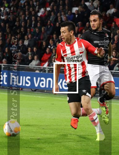 Eindhoven, 20 Oktober 2018 Kompetitiewedstrijd PSV-SC Emmen, eindstand 6-0 Seizoen 2018-2019
Hirving Lozano