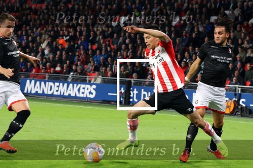 Eindhoven, 20 Oktober 2018 Kompetitiewedstrijd PSV-SC Emmen, eindstand 6-0 Seizoen 2018-2019
Hirving Lozano