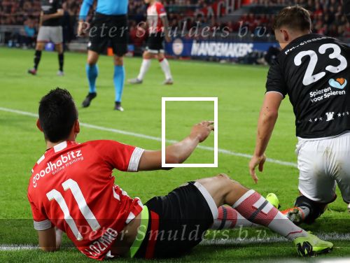Eindhoven, 20 Oktober 2018 Kompetitiewedstrijd PSV-SC Emmen, eindstand 6-0 Seizoen 2018-2019
Hirving Lozano