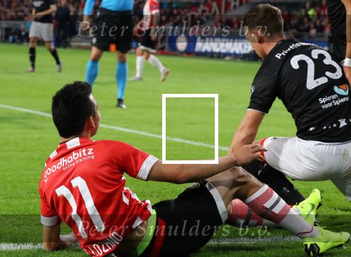 Eindhoven, 20 Oktober 2018 Kompetitiewedstrijd PSV-SC Emmen, eindstand 6-0 Seizoen 2018-2019
Hirving Lozano