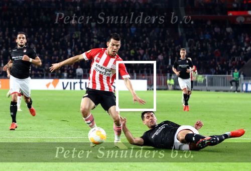 Eindhoven, 20 Oktober 2018 Kompetitiewedstrijd PSV-SC Emmen, eindstand 6-0 Seizoen 2018-2019
Hirving Lozano