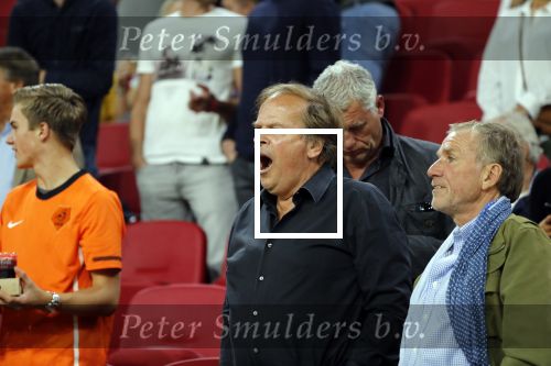 Amsterdam 13 oktober 2018
Ivo Niehe gapend op de tribune tijdens Nederland - Duitsland in de Johan Cruijff arena.