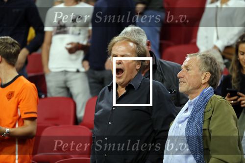 Amsterdam 13 oktober 2018
Ivo Niehe gapend op de tribune tijdens Nederland - Duitsland in de Johan Cruijff arena.