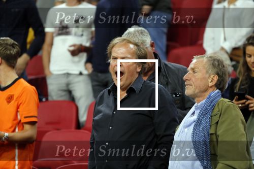 Amsterdam 13 oktober 2018
Ivo Niehe gapend op de tribune tijdens Nederland - Duitsland in de Johan Cruijff arena.