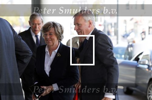 Amsterdam 27 oktober 2018
Herdenkingsdienst voor Wim Kok in het Concertgebouw van Amsterdam. Jaap de Hoop Scheffer en partner