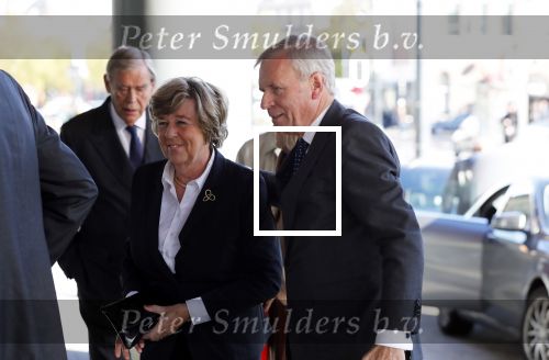 Amsterdam 27 oktober 2018
Herdenkingsdienst voor Wim Kok in het Concertgebouw van Amsterdam. Jaap de Hoop Scheffer en partner