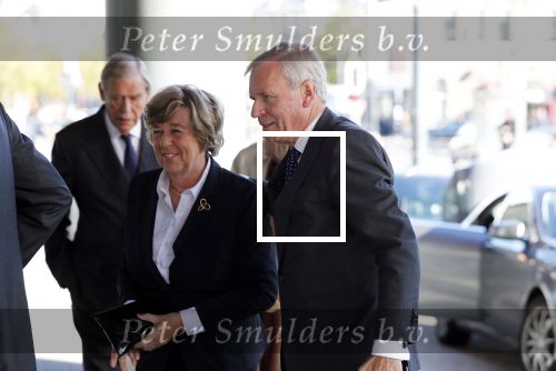 Amsterdam 27 oktober 2018
Herdenkingsdienst voor Wim Kok in het Concertgebouw van Amsterdam. Jaap de Hoop Scheffer en partner