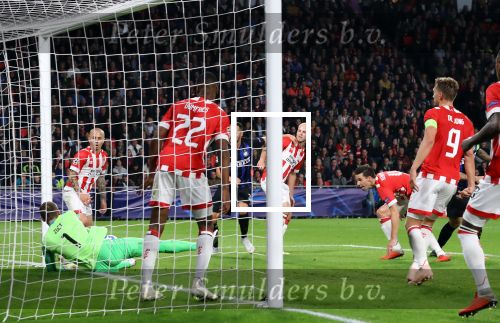 Eindhoven, 3 Oktober 2018 2e wedstrijd CL Seizoen 2018-2019PSV-Internazionale Milan, eindstand 1-2Jeroen Zoet