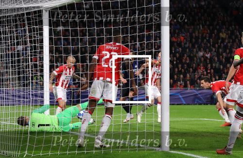 Eindhoven, 3 Oktober 2018 2e wedstrijd CL Seizoen 2018-2019PSV-Internazionale Milan, eindstand 1-2Jeroen Zoet