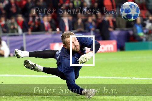 Eindhoven, 3 Oktober 2018 2e wedstrijd CL Seizoen 2018-2019
PSV-Internazionale Milan, eindstand 1-2
Jeroen Zoet