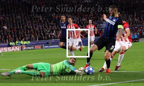 Eindhoven, 3 Oktober 2018 2e wedstrijd CL Seizoen 2018-2019
PSV-Internazionale Milan, eindstand 1-2
Jeroen Zoet Daniel Schwaab Mauro Icardi