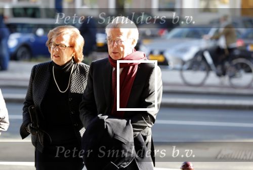 Amsterdam 27 oktober 2018
Herdenkingsdienst voor Wim Kok in het Concertgebouw van Amsterdam. Jozias v aartsen met vrouw