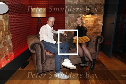 Hilversum 6 november 2018
Dries Roelvink interviewt voor Story Quincy Wilson Luc v Essen en Julia v Helvoirt uit het sbs6 programma house of Talent