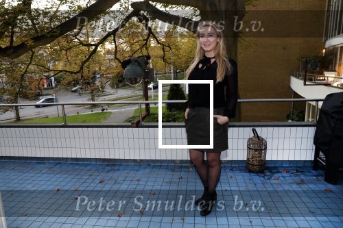 Hilversum 6 november 2018
Dries Roelvink interviewt voor Story Quincy Wilson Luc v Essen en Julia v Helvoirt uit het sbs6 programma house of Talent
