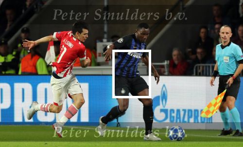 Eindhoven, 3 Oktober 2018 2e wedstrijd CL Seizoen 2018-2019
PSV-Internazionale Milan, eindstand 1-2
Kwadwo Asamoah