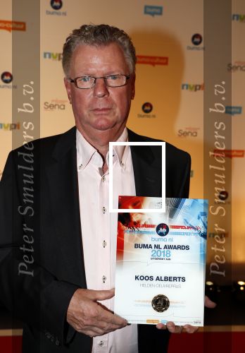 Utrecht 1 oktober 2018
Uitreiking buma prijzen in vredenburg/tivoli. Leo Lucassen haalt prijs  voor Koos Alberts op