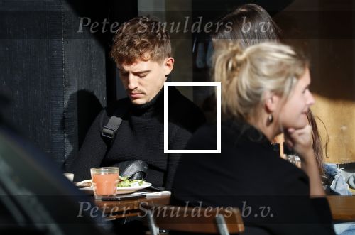 Amsterdam 17 oktober 2018
Lil Kleine met zijn vriendin Jamie Vaes bij le pain Quotidien