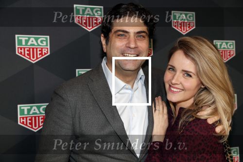 Amsterdam 13 november 2018
Presentatie TAG Heuer horloge van Max Verstappen in Hotel Arena. Robert Doornbos en Rob Kamphues doen de presentatie. Ralph Manheim met zijn vriendin Liza Sips en Mark Teurlings