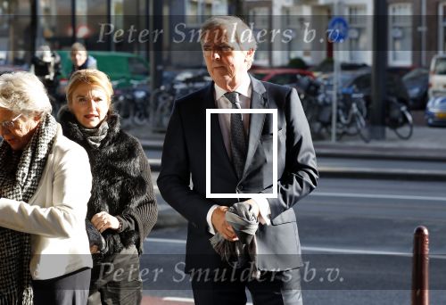 Amsterdam 27 oktober 2018
Herdenkingsdienst voor Wim Kok in het Concertgebouw van Amsterdam. Loek Hermans en partner Edith van Dijk