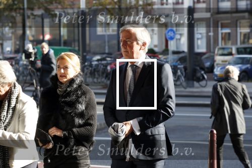 Amsterdam 27 oktober 2018
Herdenkingsdienst voor Wim Kok in het Concertgebouw van Amsterdam. Loek Hermans en partner Edith van Dijk