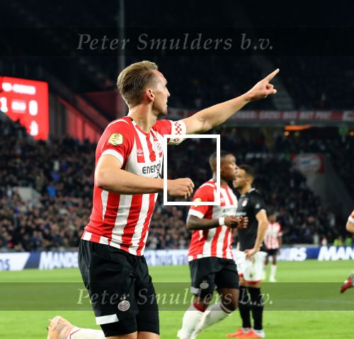 Eindhoven, 20 Oktober 2018 Kompetitiewedstrijd PSV-FC Emmen, eindstand 6-0 Seizoen 2018-2019
Luuk de Jong