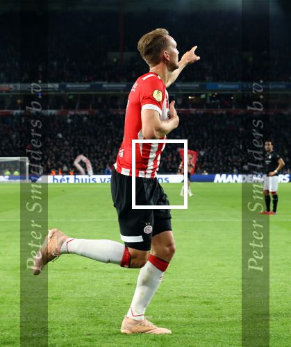 Eindhoven, 20 Oktober 2018 Kompetitiewedstrijd PSV-FC Emmen, eindstand 6-0 Seizoen 2018-2019
Luuk de Jong