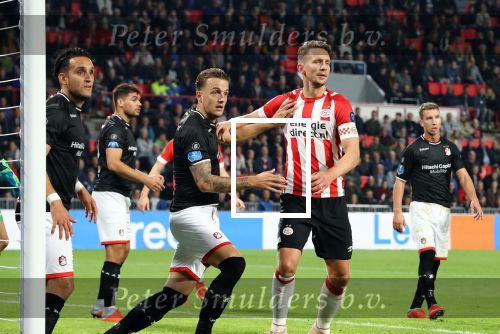 Eindhoven, 20 Oktober 2018 Kompetitiewedstrijd PSV-FC Emmen, eindstand 6-0 Seizoen 2018-2019
Luuk de Jong