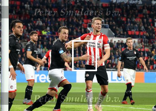 Eindhoven, 20 Oktober 2018 Kompetitiewedstrijd PSV-FC Emmen, eindstand 6-0 Seizoen 2018-2019
Luuk de Jong