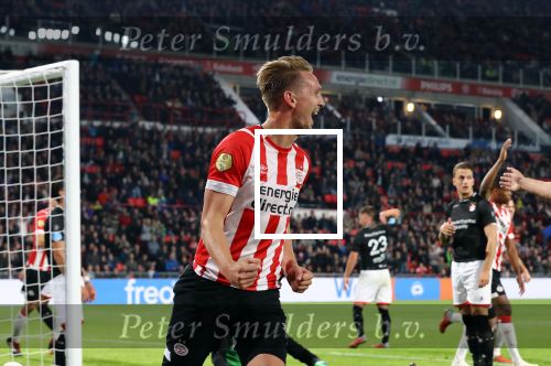 Eindhoven, 20 Oktober 2018 Kompetitiewedstrijd PSV-FC Emmen, eindstand 6-0 Seizoen 2018-2019
Luuk de Jong