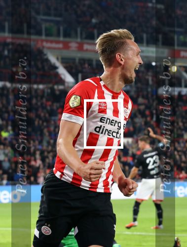 Eindhoven, 20 Oktober 2018 Kompetitiewedstrijd PSV-FC Emmen, eindstand 6-0 Seizoen 2018-2019
Luuk de Jong