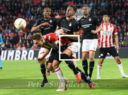 Eindhoven, 20 Oktober 2018 Kompetitiewedstrijd PSV-FC Emmen, eindstand 6-0 Seizoen 2018-2019
Luuk de Jong