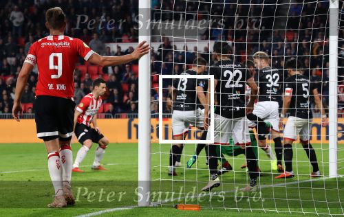 Eindhoven, 20 Oktober 2018 Kompetitiewedstrijd PSV-FC Emmen, eindstand 6-0 Seizoen 2018-2019
Luuk de Jong
