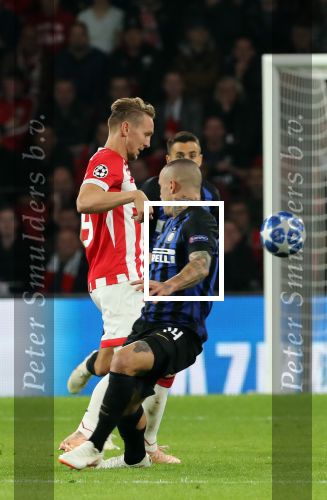 Eindhoven, 3 Oktober 2018 2e wedstrijd CL Seizoen 2018-2019
PSV-Internazionale Milan, eindstand 1-2
Luuk de Jong
