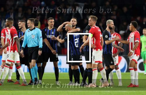 Eindhoven, 3 Oktober 2018 2e wedstrijd CL Seizoen 2018-2019
PSV-Internazionale Milan, eindstand 1-2
Luuk de Jong