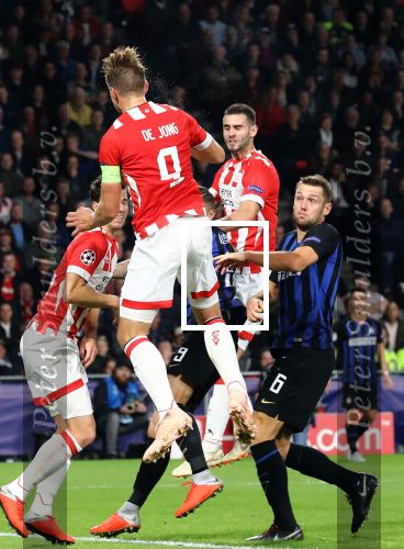 Eindhoven, 3 Oktober 2018 2e wedstrijd CL Seizoen 2018-2019
PSV-Internazionale Milan, eindstand 1-2
Luuk de Jong