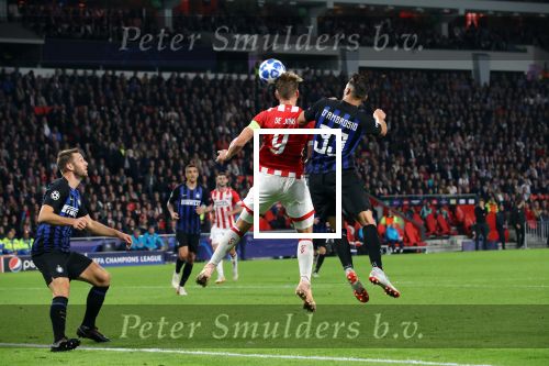 Eindhoven, 3 Oktober 2018 2e wedstrijd CL Seizoen 2018-2019
PSV-Internazionale Milan, eindstand 1-2
Luuk de Jong en Marcelo Brozovic