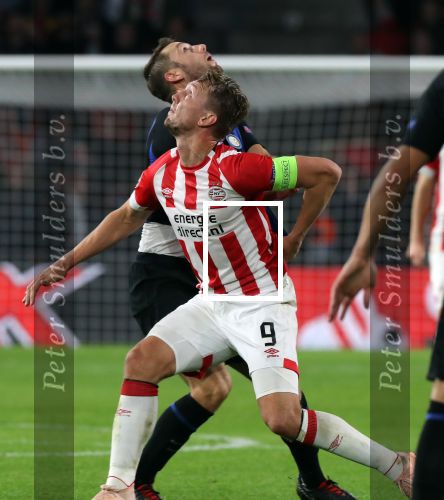 Eindhoven, 3 Oktober 2018 2e wedstrijd CL Seizoen 2018-2019
PSV-Internazionale Milan, eindstand 1-2
Luuk de Jong en Stefan de Vrij