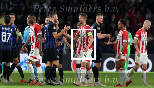 Eindhoven, 3 Oktober 2018 2e wedstrijd CL Seizoen 2018-2019
PSV-Internazionale Milan, eindstand 1-2
Luuk de Jong en Stefan de Vrij