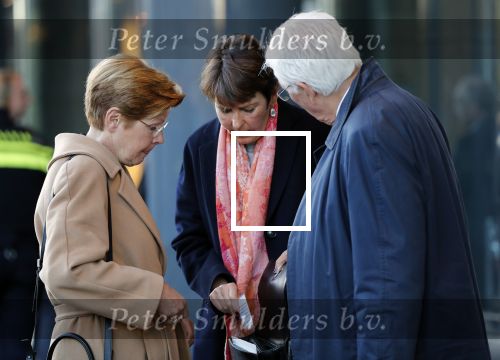 Amsterdam 27 oktober 2018
Herdenkingsdienst voor Wim Kok in het Concertgebouw van Amsterdam. Maartje v Weegen met Joop Daalmeijer
