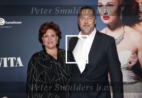 Amsterdam 22 augustus 2018
Premiere Evita in carre. Marjolein Touw met partner