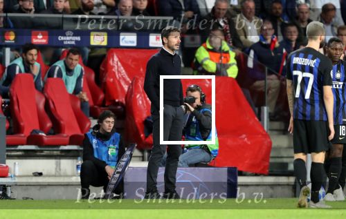 Eindhoven, 3 Oktober 2018 2e wedstrijd CL Seizoen 2018-2019
PSV-Internazionale Milan, eindstand 1-2
Mark v Bommel
