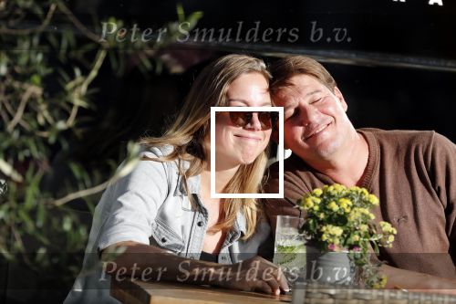 Amsterdam 13 oktober 2018
Martijn Krabbe verliefd en kussend op terras met zijn vriendin Deborah.