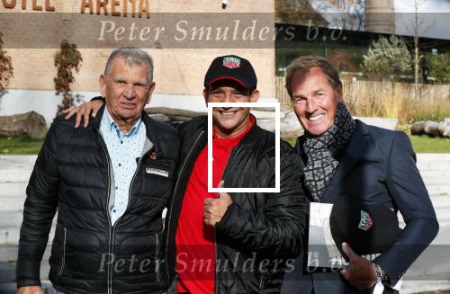 Amsterdam 13 november 2018
Presentatie TAG Heuer horloge van Max Verstappen in Hotel Arena. Robert Doornbos en Rob Kamphues doen de presentatie. Najib Amhali en Willem v d Klis